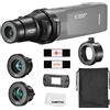 Godox AK-R21 Speedlite Proiettore Flash Split Focalize Conico Snoot Condensatore ottico con adattatore AK-R25 per Fresnel Head + AK-R24 50mm Lens + AK-R23 83mm Lens Kit