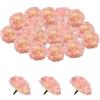 GEFIRE Capolini di Garofano Finto 30 Pezzi Fiori Artificiali Testa Finta 5CM Facile Manutenzione Bellezza Duratura Adatto per la Decorazione di Feste, Decorazioni per la Casa di Nozze