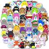 AIRNOGO Adesivi Animali 100 Pcs Stickers Animali Carini, Stickers Vinile Impermeabili, Adesivi per Journal, Scrapbook, Laptop, PC Portatile, Bottiglia, Valigia, Skateboard, Chitarra, Diario, Porta Pranzo ecc