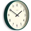 Jones Clocks® Studio orologio | Orologio a parete moderno rotondo | 30cm | Verde scuro | Numeri facili da leggere | Design versatile per cucina, soggiorno o ufficio
