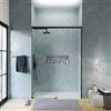 Parama Porta doccia 130cm apertura scorrevole profili nero opaco vetro 8mm h195 | Antille