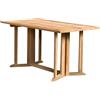 MIlani Home CHOROS - tavolo da giardino pieghevole in legno di teak