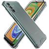 HHUIWIND Cover per Samsung Galaxy A04s / A13 5G Custodia con 9D Pellicola Vetro Temperato,Antiurto Rigida PC + Morbido Silicone tpu Bumper Case - Trasparente