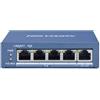 Hikvision Switch DS-3E0505P-E/M. Value Series 5 porte unmanaged 4 Gbps PoE 35W+ 1 uplink Gbps