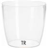 Nicoli Vaso Verve crystal cm 17,9x17h trasparente