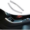 DIYUCAR Strisce (2 pezzi) decorative per console centrale auto, in ABS, argento opaco, A CLA GLA classe W117 W176 A180, accessori auto