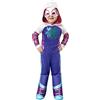 Rubie's Rubies Costume Ghost Spider per bambino e bambina, Tuta con cappuccio, copristivali e maschera, Licenza Ufficiale Marvel Spidey & Friends per Carnevale, Compleanno, Halloween, Natale