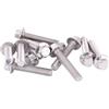 Niiyen Vite all'ingrosso 10pcs M8 in acciaio inossidabile Ss304 Viti flangiate a testa esagonale Bulloni a rondella a testa cilindrica per Elettrodomestici, Macchinari, Mobili (M8*40)