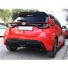Motordrome Paraurti posteriore (Diffusore) compatibile con Toyota Yaris (P21) 2020- (ABS Nero lucido)