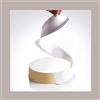 LUCGEL SRL Stampo Monouso in Plastica Bianco per Semifreddi Bavaresi One Strip Dm140H35mm 10 pezzi