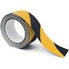 Relaxdays Nastro Adesivo Antiscivolo 5 m, Tape Grip Antisdrucciolo per Gradini, Skateboard, Indoor, Outdoor, Nero Giallo
