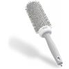 Olivia Garden Expert Blowout Speed - Bianco & Grigio - 45 - Spazzola rotonda in ceramica con corpo extra lungo per messe in piega 25% più veloci