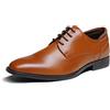 Bruno Marc Scarpe Uomo Eleganti Oxford Uomo Stringate Derby Basse Oxford Vintage Matrimonio da Lavoro per Feste Marrone SBOX221M-E Taglia 45 (EUR)