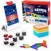 Osmo - Genius Starter Kit for iPad - 5 Educational Learning Games - Ages 6-10 - Math, Spelling, Creativity & More - STEM Toy iPad Base Included