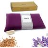 Sakito Cuscino Termico Microonde (25x12 cm) - Cuscino Riscaldabile Naturale per Dolori Mestruali - Utilizzo Caldo o Freddo - Elevata Ritenzione del Calore - Profumo di Lavanda - Scatola Inclusa