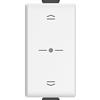 Bticino AM4027CWI Comando Tapparella Connesso Wireless Matix Smart, per alzare e abbassare le tapparelle con lo smartphone o con Alexa, Siri e Google Home, 1 posto, Bianco