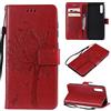 Fatcatparadise Cover per Samsung Galaxy A50/A50S/A30S, Custodia Samsung A50/A50S/A30S, Custodia Portafoglio a Libro in Pelle Flip Cover e TPU Silicone con Funzione Supporto Magnetica (Rosso)