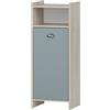 Schildmeyer Highboard Lindholm 154383 - Tavola in legno di quercia, 40,2 x 33 x 104 cm, colore: Blu