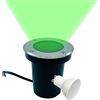 Partenopeautensili® Faretto segnapasso calpestabile 10W 230V Con attacco GU10 Impermeabile IP65 Per viali giardini (Rotondo, Verde)