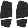 Be In Your Mind 2x Auto 3-pulsanti Telecomando Custodia per Chiave 3 Pulsanti Fob Sostituzione Tastiera Nero Compatibile con Ford KA MK2