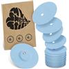 MySweetStitch - 25 x FreeStyle Libre 3 cerotti sensore, Overpatch rotondo Ø 60mm, con foro di ventilazione, cerotto impermeabile, traspirante, delicato sulla pelle, Ice Blue