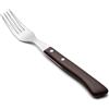 Arcos Coltelleria da Tavola - Forchetta Bistecca - Acciaio Inossidabile 18/10 e 200 mm - Manico Legno Compresso Colore Marrone