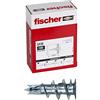 Fischer GKM 100x Tasselli per Cartongesso Autofilettanti in Metallo, Non serve pre-foro, 24556