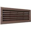 La Ventilazione PR3713M Griglia di Ventilazione in Plastica Rettangolare 370x130 mm da Incasso, Marrone