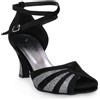 TOP DANCE TACCO 70 CAMOSCIO NERO
