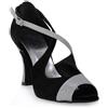TOP DANCE TACCO 85 CAMOSCIO NERO