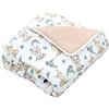 TupTam Tappeto Play Mat Per Bambini e Neonati Coperta 120 x 120 cm Gioco Imbottita XXL, Piccolo cervo/Orso/Beige