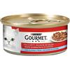 Gourmet Red Tocchetti e Trancetti per Gatto da 195 gr Gusto Tocchetti Salmone e Trota