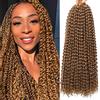 YDDM Passion Twist Capelli, 7 confezioni 18 pollici Capelli all'uncinetto a onda d'acqua per capelli lunghi Bohémien Intrecciare i capelli YDDM Passion Twist Capelli all'uncinetto Estensioni sintetiche