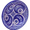 Biscottini Piatto Decorativo 32,5x32,5x9,5 cm | Piatto Ceramica di Artigianato Marocchino | Decorazioni Cucina | Piatti Decorativi Dipinti a Mano