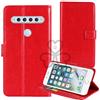 TienJueShi Rosso Premium Retro Stand Portafoglio TPU Silicone Caso per TCL 10 5G T790Y T790H 6.53 inch in Pelle Case Copertina Custodia Protettiva Cover