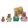 Li'L Woodzeez - Gli scoiattoli a coda di cespuglio - Scoiattolo giocattolo - Figurine da collezione - Playset di figurine per bambini - 3 anni +