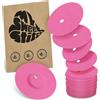 MySweetStitch - 25 x FreeStyle Libre 3 cerotti sensore, Overpatch rotondo Ø 60mm, con foro di ventilazione, cerotto impermeabile, traspirante, delicato sulla pelle, Rosa