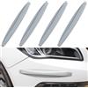 bangminda Auto Paraurti Anteriore Protector Anticollisione 4 Pezzi Adesivo per Strisce Antigraffio Protezione Antiurto per Paraurti Angolare Auto, Gomma Universale Anti-Collisione(Grigio)
