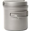 Toaks - Set in titanio composto da padella e pentola da campeggio/escursionismo, 1300ml