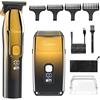 Hatteker Foil Shaver Shaver Uomini Rasoio Elettrico con 3 Lame Flessibili T-Shaped Trimmer Barba Taglierina Capelli Cutter Cura Set Impermeabili