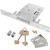 Yale Security Yale Serratura a chiave Doppia Mappa a tre punti di chiusura per inferriate e cancelletti a fascia con 4 mandate entrata 60mm