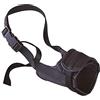 Ferplast Museruola per cani taglia media SAFE MEDIUM Anti-morso, Nylon robusto, Parte anteriore aperta, Morbida imbottitura, Regolabile tramite velcro a strappo, Nero