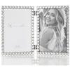 Lawrence Frames Cornice doppia, in metallo argentato, 4 x 6 cm, trasparente brillantezza