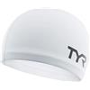 TYR LSCCAP 100, Cuffia in Silicone con Tessuto Interno Morbido Unisex - Adulto, Bianco, M