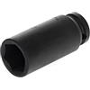GEDORE Red Inserto per Avvitatore a Impulsi, Chiave a Bussola Avvitatore, 1/2 pollici, 12.5 mm, Esagonale, 24 mm, Inserto Lungo per Avvitatore, Auto e Officina, R63002416