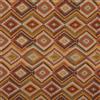 Kt KILOtela - Tessuto Canvas Stampato, Foderare, Divani, Tavolo, Sedia, Tende, Cuscini, Borse, Portafogli, 100 cm Lunghezza x 280 cm Altezza, Geometrico Etnico, Tribal, Kilim, Arancione - 1 Metro