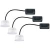 Paulmann 92472 Pannello a incasso LED modulo Choose Coin set da 3 tondo 50 mm 3x6W 3x470lm 230V 2700K satinato spot da soffitto plastica 18 W, Insieme di 3