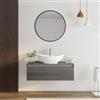 Mobile bagno sospeso 100 cm rovere heritage e tortora porta lavabo con  specchio - Fisher