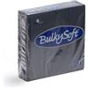 BULKYSOFT Tovaglioli monouso cm 33x33 2 veli 50 pezzi nero