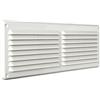 La Ventilazione AR3814B Griglia Plastica Rettangolare da Sovrapporre, Bianco, 384x146 mm